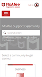 Mobile Screenshot of community.mcafee.com